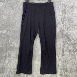 PASKHO Lightweight Travel Pants Black Women Size L  Wide Leg Drawstring‎ Waist